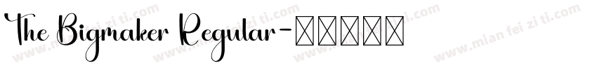 The Bigmaker Regular字体转换